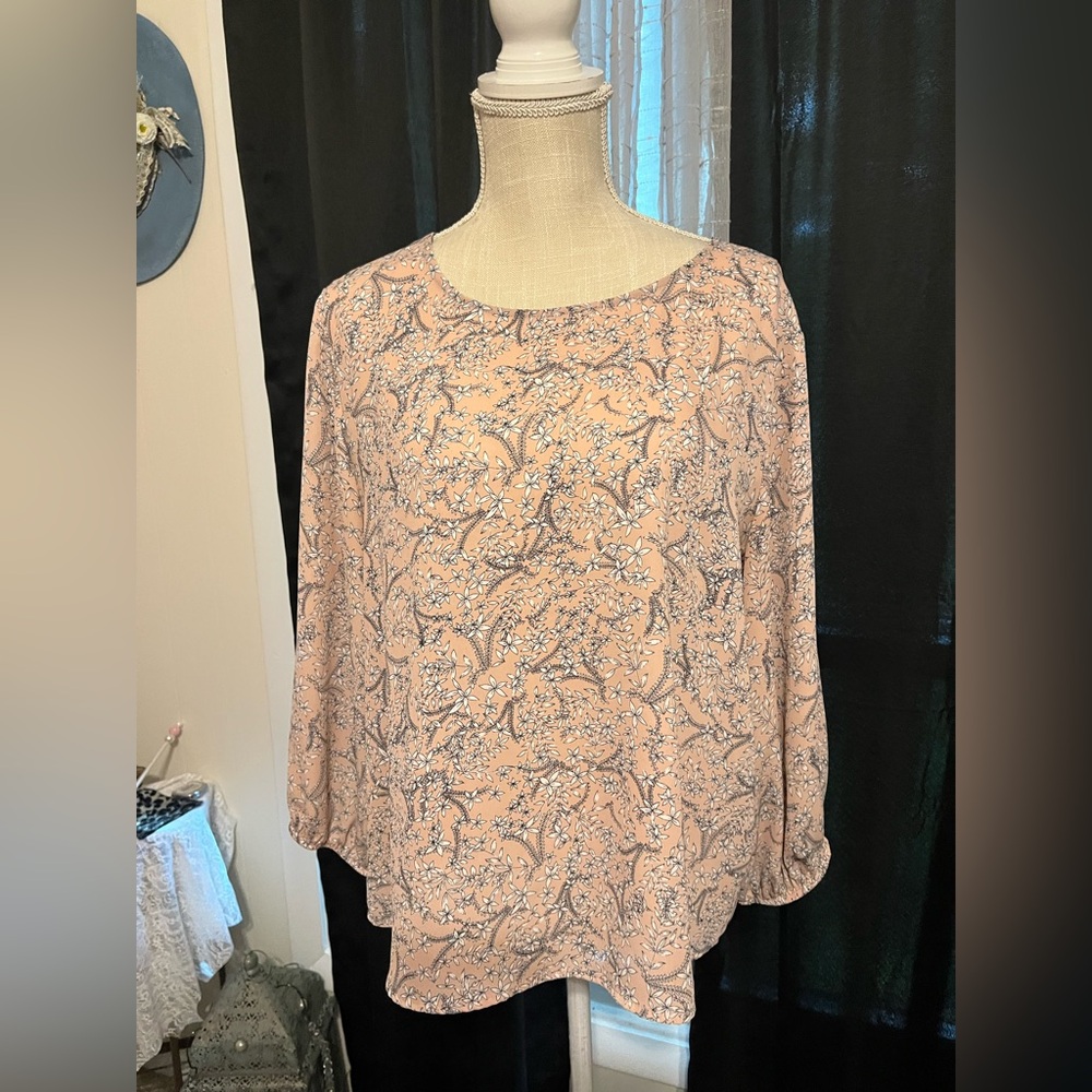 W5 Pink Boxy Blouse Relaxed Style